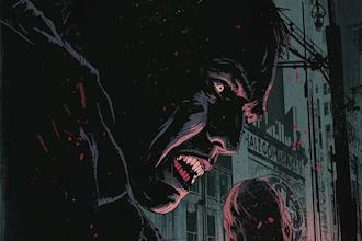 draw noir, horror and dark comic books art for you