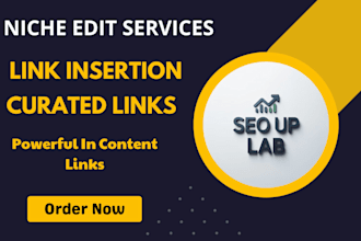build powerful niche edit backlinks with in content link insertions