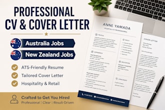 improve your hospitality resume for australia and nz jobs