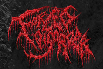 design a brutal bloody metal logo