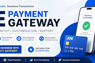 integrate joe payment gateway API into your website