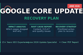 create an SEO recovery strategy after google core update