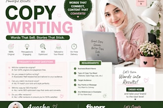 write persuasive and high converting copy for your business