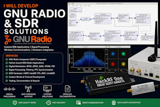 develop gnu radio flowgraphs for sdr projects