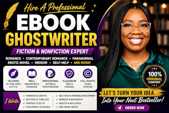 ebook ghostwriter kdp ebook writer memoir book writer fiction novel publishing