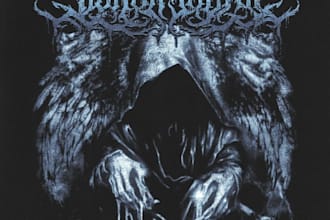 design a brutal metal album and vinyl logo for you
