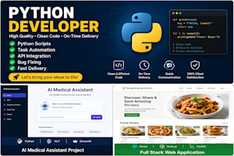 develop python scripts, automation tools