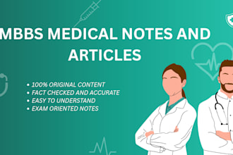 write SEO optimized medical and health articles