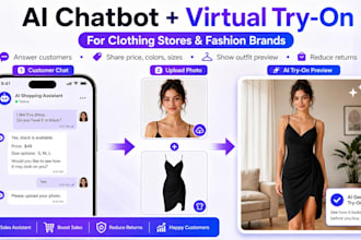 build an ai sales agent chatbot with virtual try on for clothing store