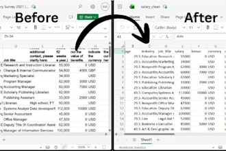 clean and organize your CSV spreadsheet data