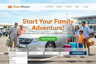 create a fully responsive web landing page