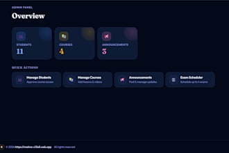 develop a full stack web app