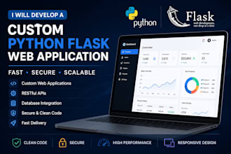 develop a custom python flask web application