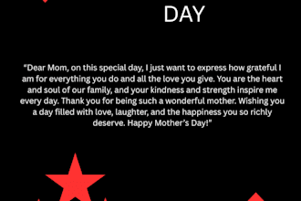 design a beautiful mother day card for you