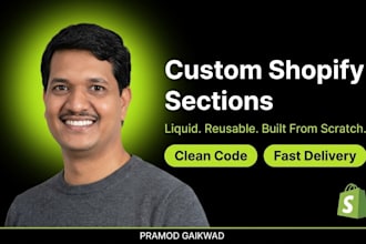 create custom shopify sections and reusable blocks
