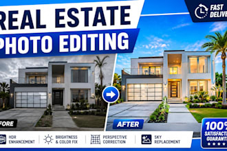 do professional real estate photo editing and hdr enhancement