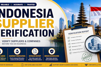 verify suppliers and companies in indonesia