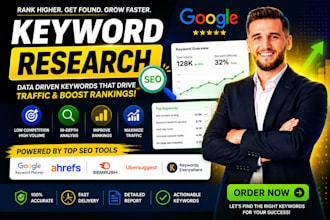 do SEO keyword research, low kd and high volume