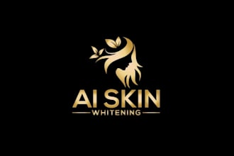 design greatest aesthetics skin whitening logo