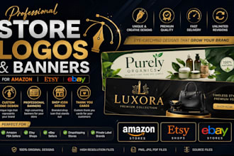design professional amazon, etsy, ebay store logo,banners