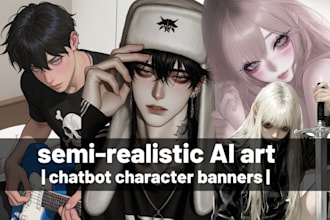 create ai chatbot banners and pfps for your bots