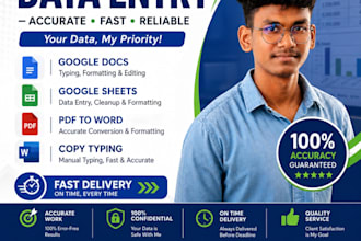 do accurate data entry, copy typing and pdf to word conversion