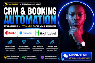 gohighlevel crm calendly twilio sales funnel workflow ghl automation ghl expert