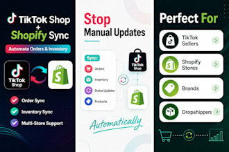 sync tiktok shop orders and inventory with shopify store