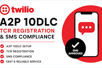setup twilio a2p 10dlc, tcr registration and SMS compliance