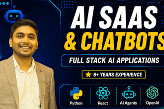 build ai saas apps, chatbots and full stack web applications
