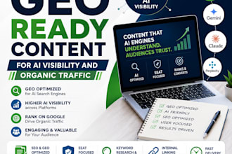 write GEO ready content for ai visibility and organic traffic