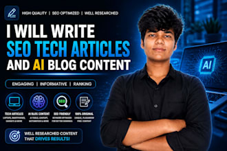 write SEO tech articles and ai blog content