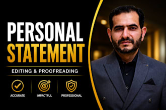 edit and proofread your personal statement or admission essay