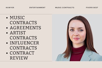 be entertainment lawyer for licensing agreements, copyright, record label deals