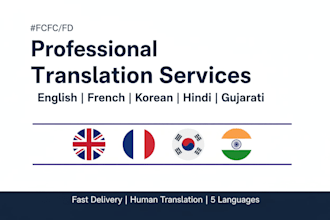 translate documents in 5 languages