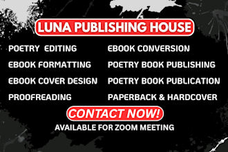prepare your poetry ebook formatting, poems collection and publish on amazon kdp
