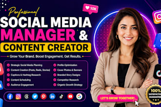 be your social media manager and content creator