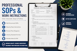 write professional sops and work instructions