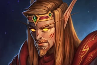illustrate your world of warcraft, dnd, and oc characters