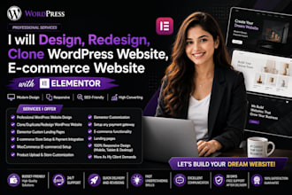 redesign wordpress website with elementor