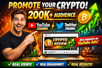 promote your crypto or nft project on my youtube channel