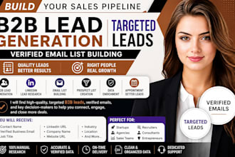 do b2b lead generation, targeted linkedin leads and email list building