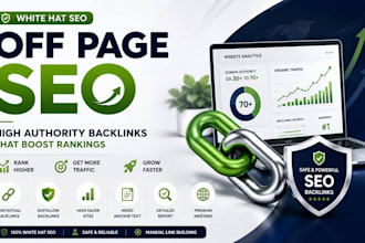 build high authority white hat backlinks for off page SEO