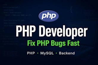 build or fix PHP websites and backend systems