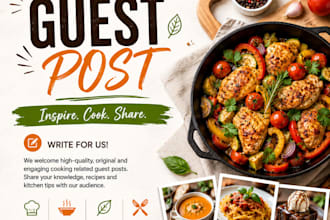 publish cooking guest posts on high authority cooking blogs