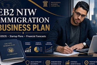 write an eb2 niw immigration startup business plan for uscis approval