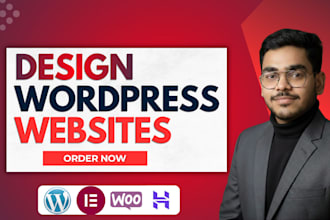 design wordpress websites on hostinger wix godaddy bluehost siteground