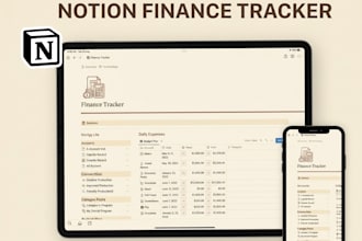 do notion template for digital product seller etsy pod notion tracker mockup