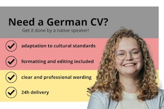 write your german CV