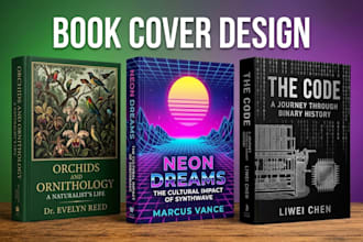 design a minimalist paperback, 3d book and ingramspark cover